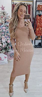 Vestido Midi de Malha Canelada - TU - thumbnail 1