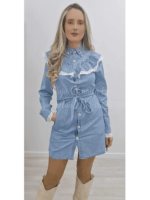 Vestido de Ganga com Cinto