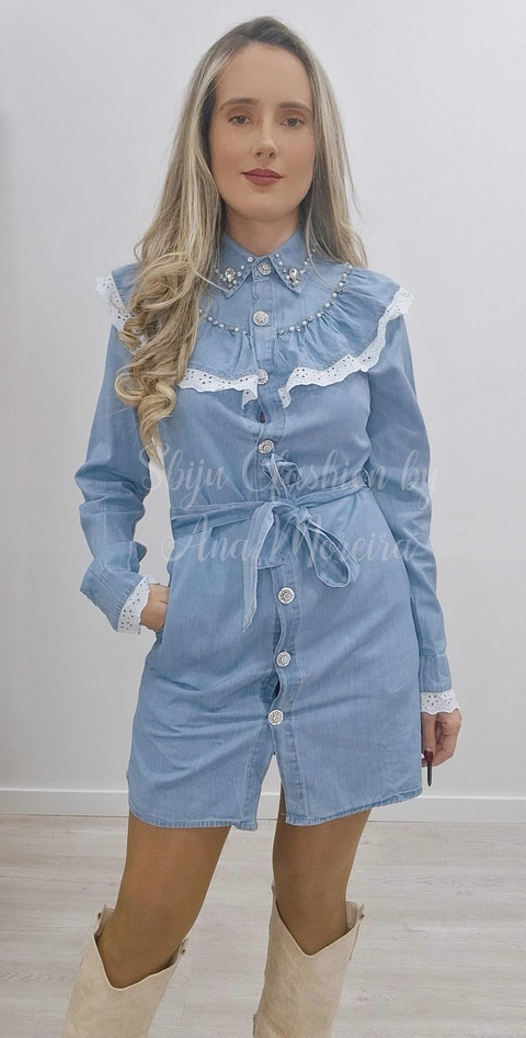 Vestido de Ganga com Cinto