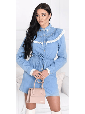 Vestido de Ganga com Cinto