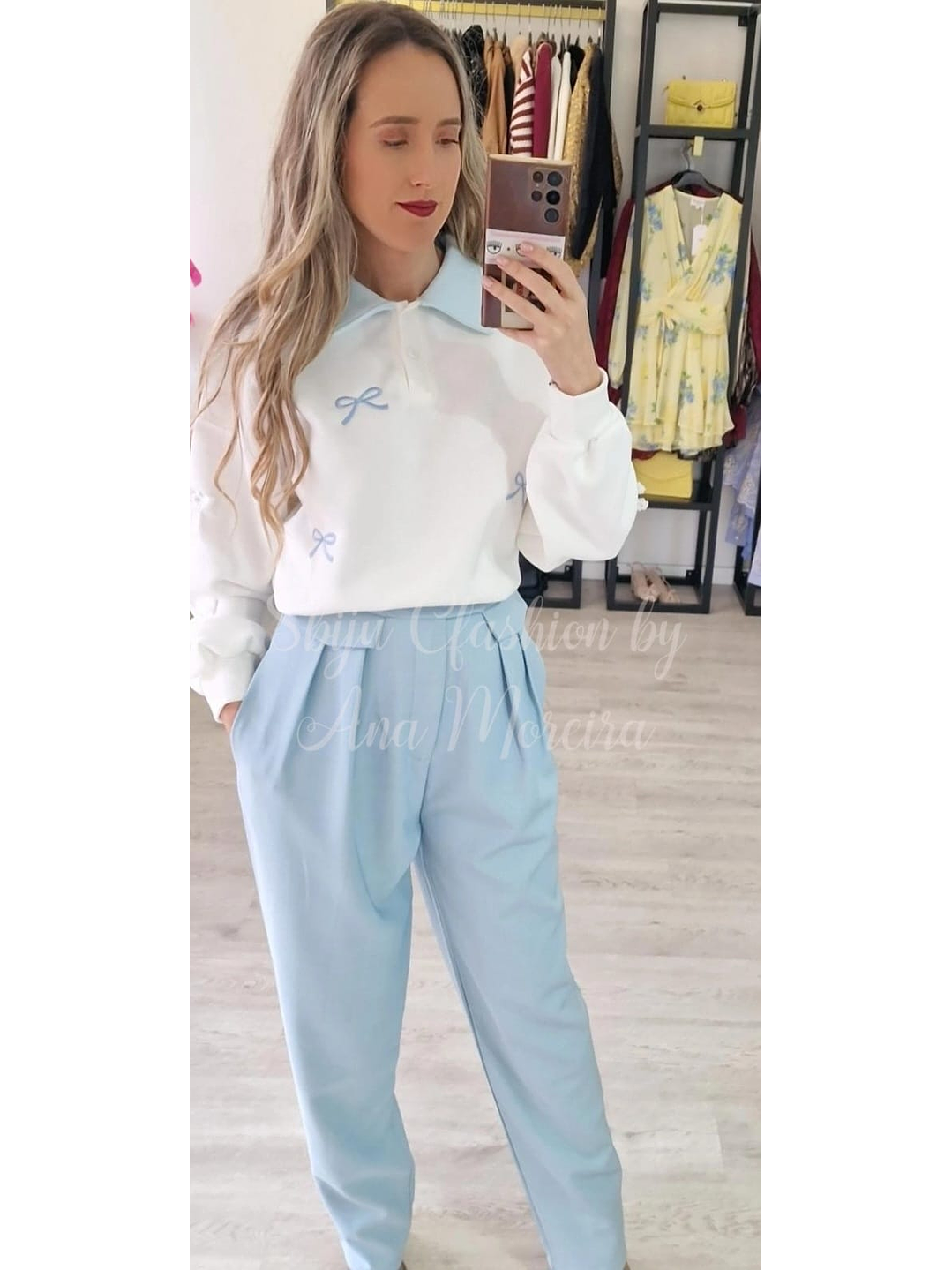 Camisola com Laços Azuis 2