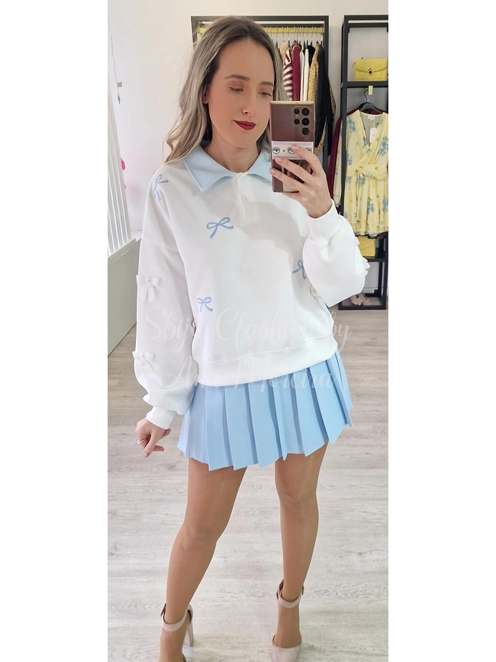 Camisola com Laços Azuis 6