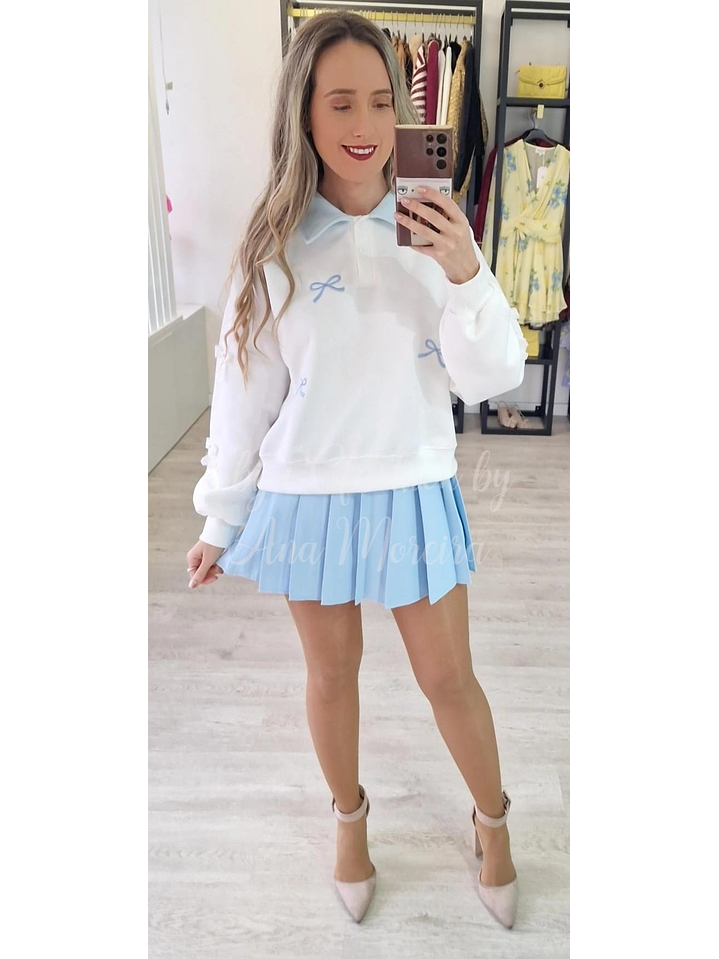 Camisola com Laços Azuis 7