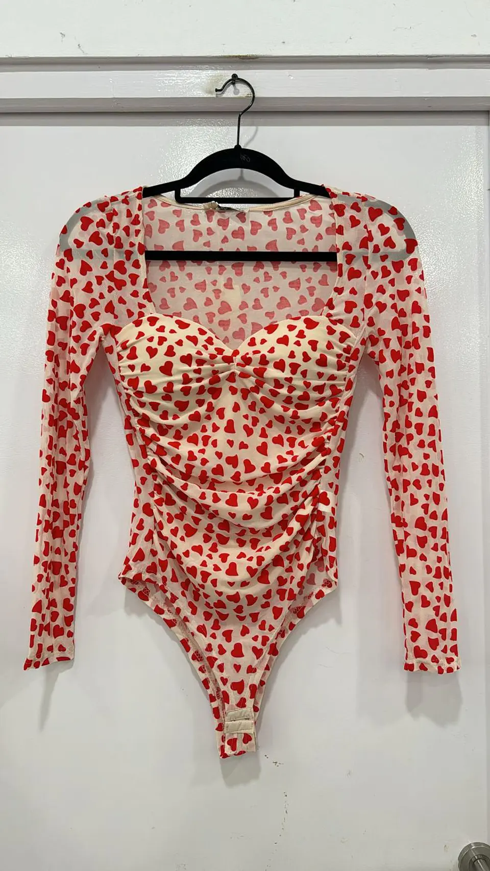 Body com Copa Estampado de Corações 6