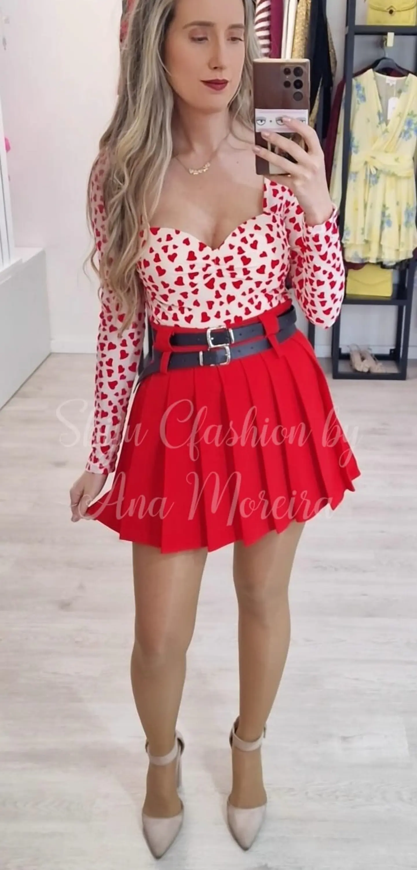 Body com Copa Estampado de Corações 5