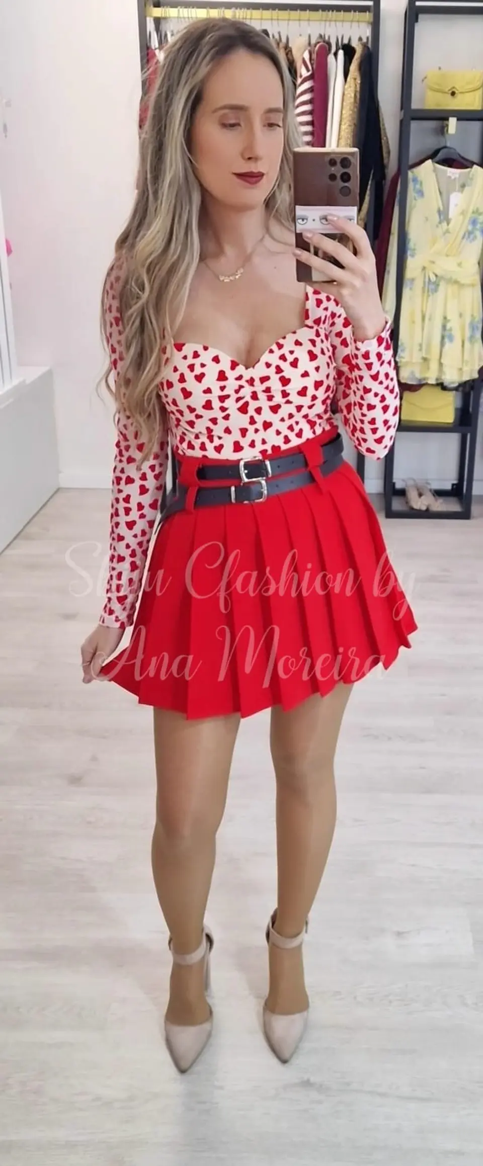 Body com Copa Estampado de Corações 5