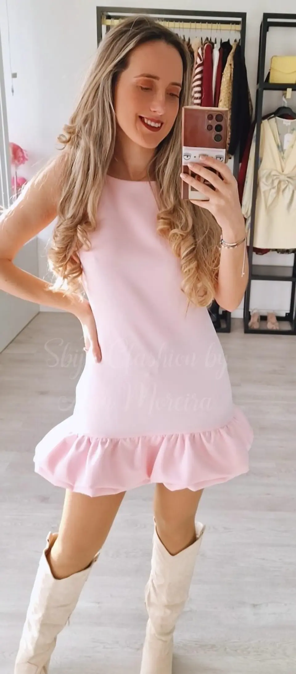 Vestido com Folho Calção Interior 1