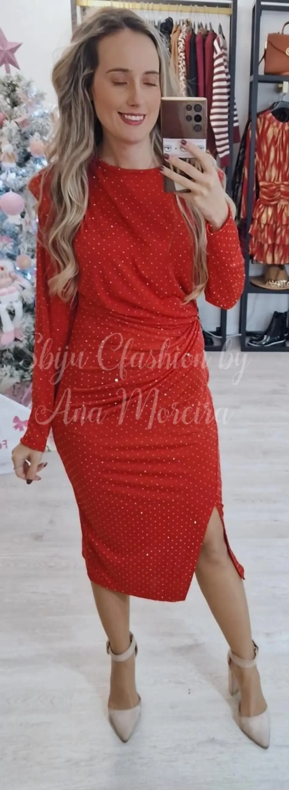 Vestido Midi com Brilhantes 5