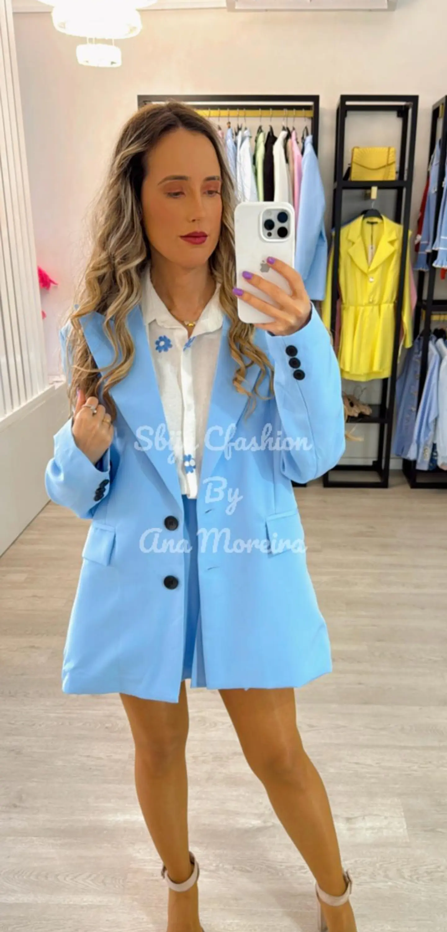 Conjunto Saia-Calção com Pregas e Blazer 15