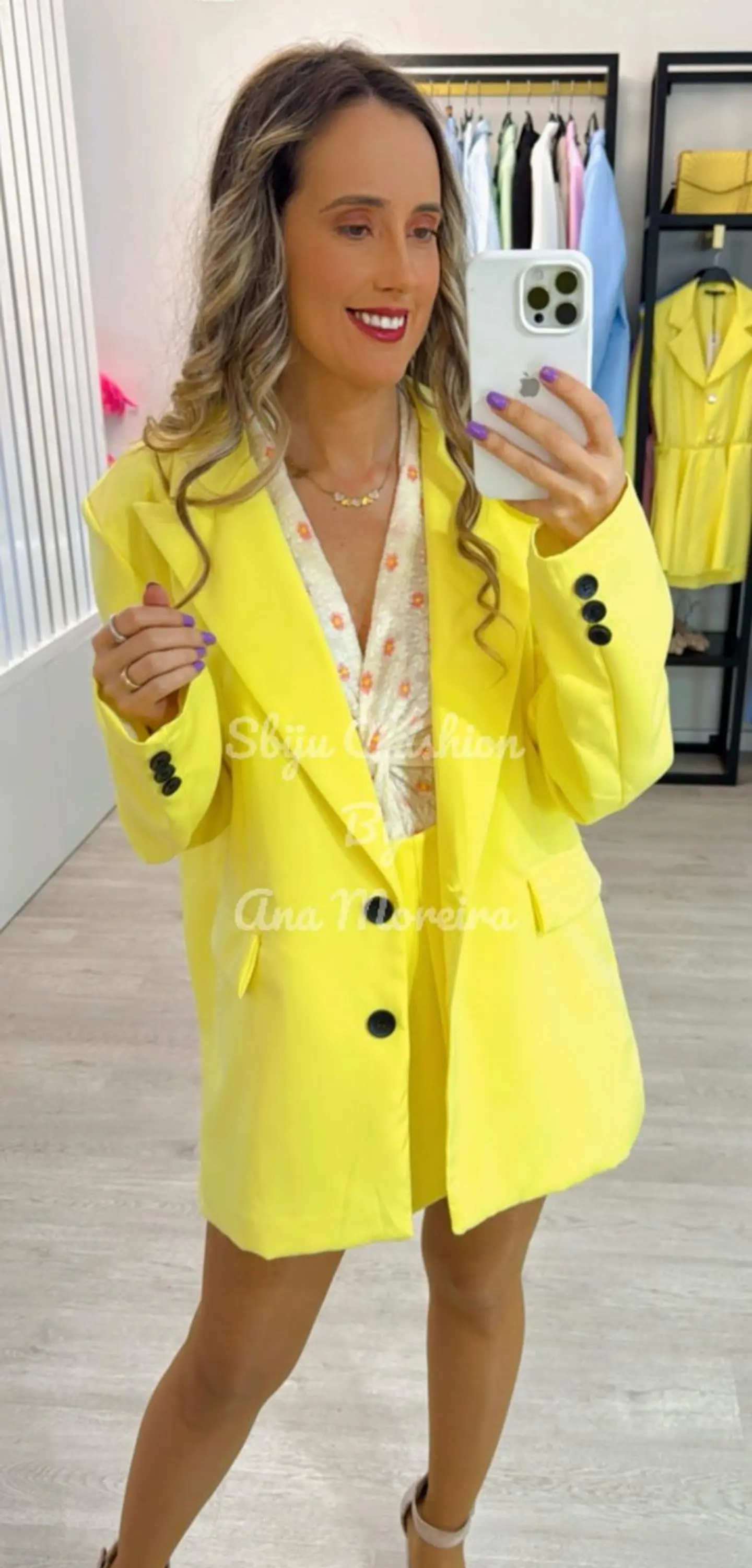 Conjunto Saia-Calção com Pregas e Blazer 12