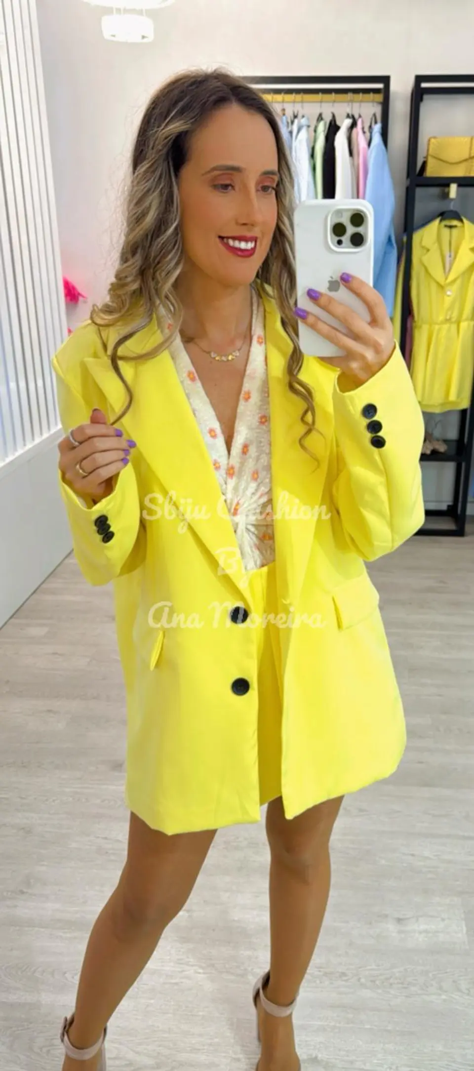 Conjunto Saia-Calção com Pregas e Blazer 12