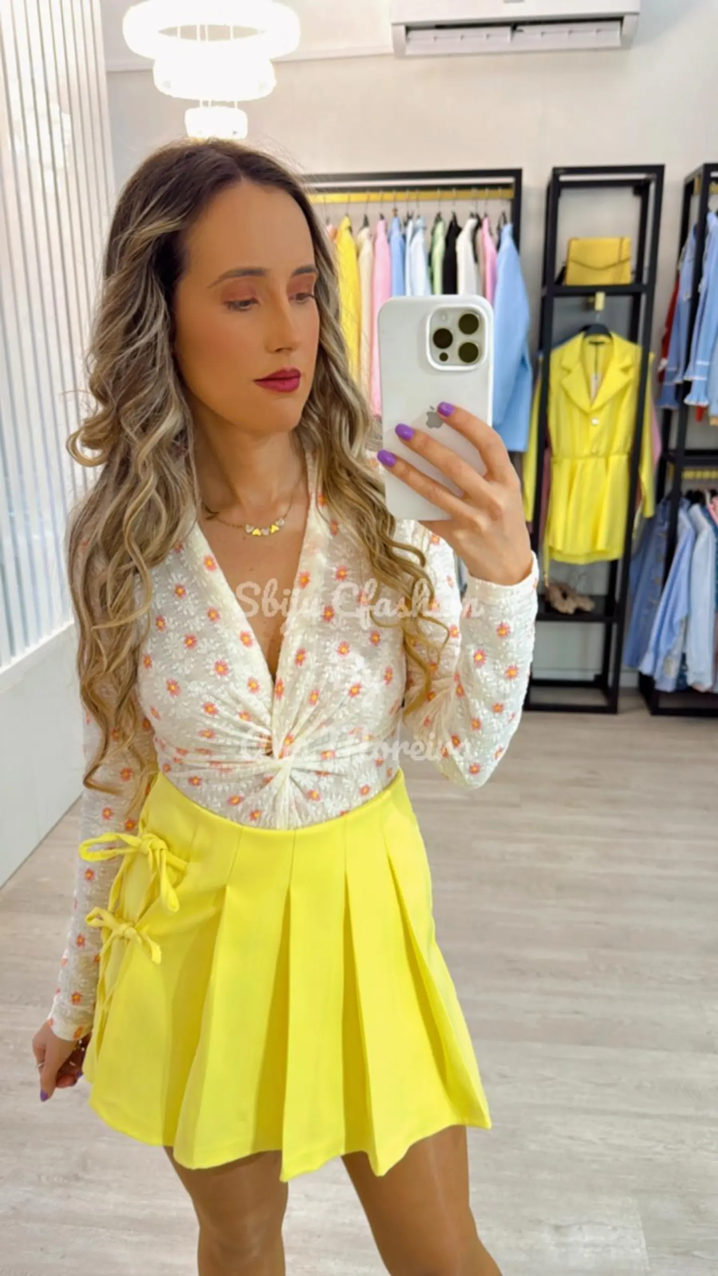 Conjunto Saia-Calção com Pregas e Blazer 13