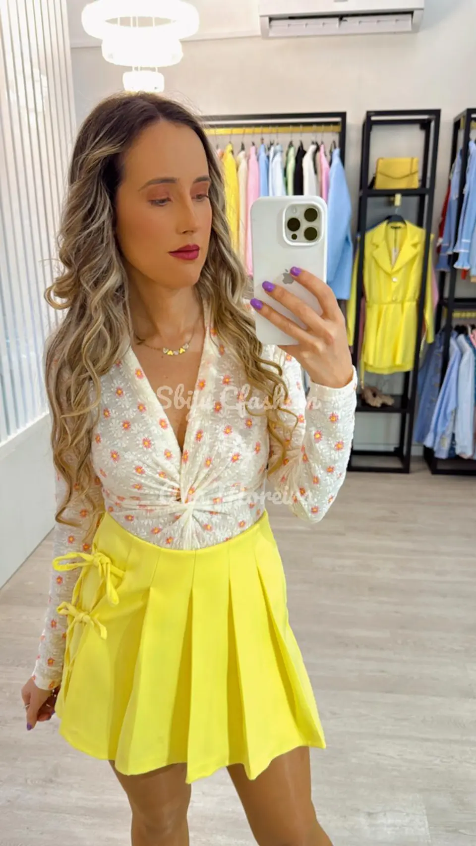 Conjunto Saia-Calção com Pregas e Blazer 13