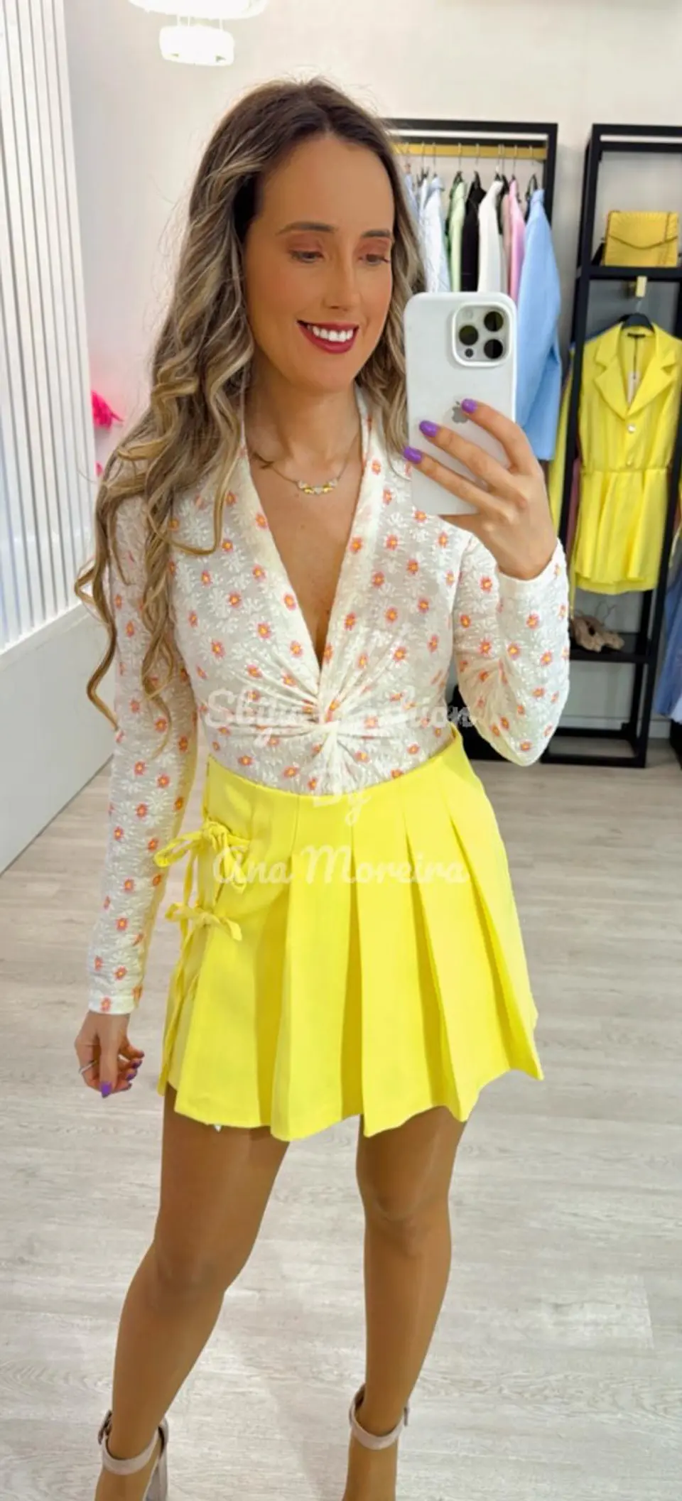 Conjunto Saia-Calção com Pregas e Blazer 14