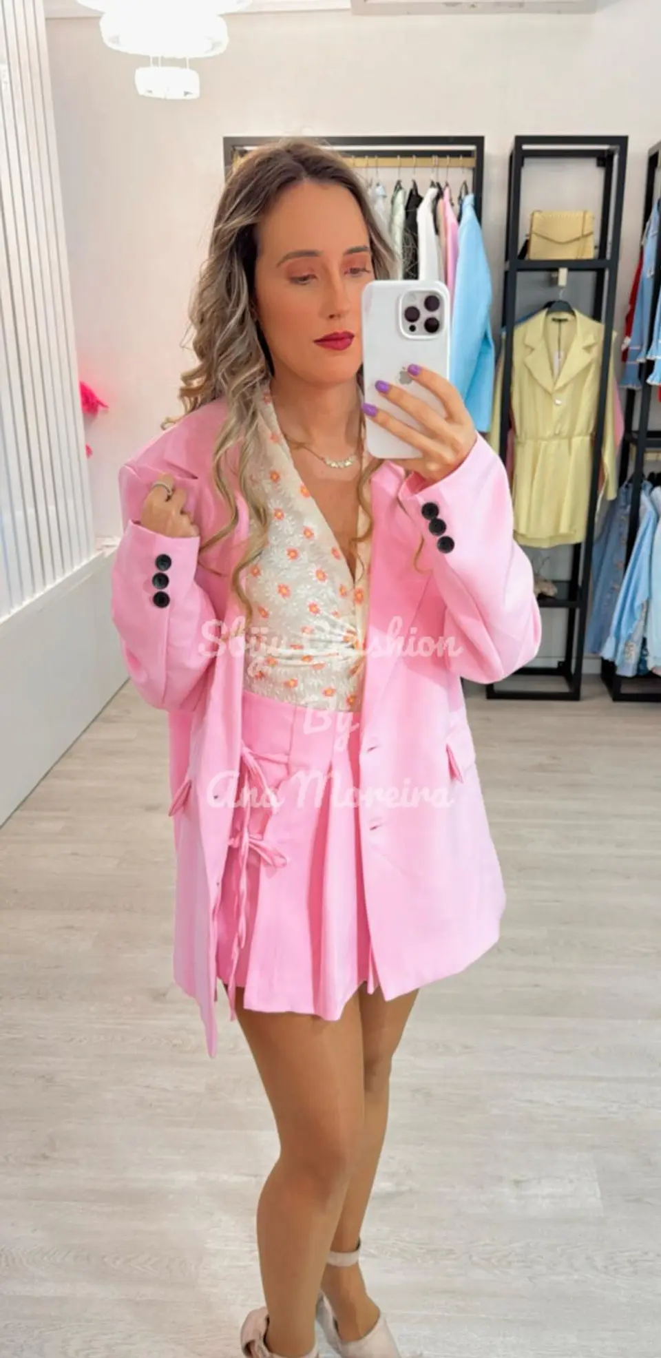 Conjunto Saia-Calção com Pregas e Blazer 4