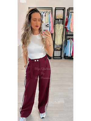 Calça com Riscas Laterais