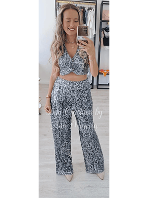 Conjunto em Lantejoulas - Colete e Calça  TU