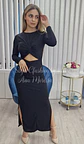 Vestido com Abertura na Barriga, Nó e Duas Rachas - Vorschaubild 8