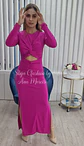 Vestido com Abertura na Barriga, Nó e Duas Rachas - Vorschaubild 2