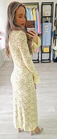 Vestido de Renda com Forro Bege - Vorschaubild 2
