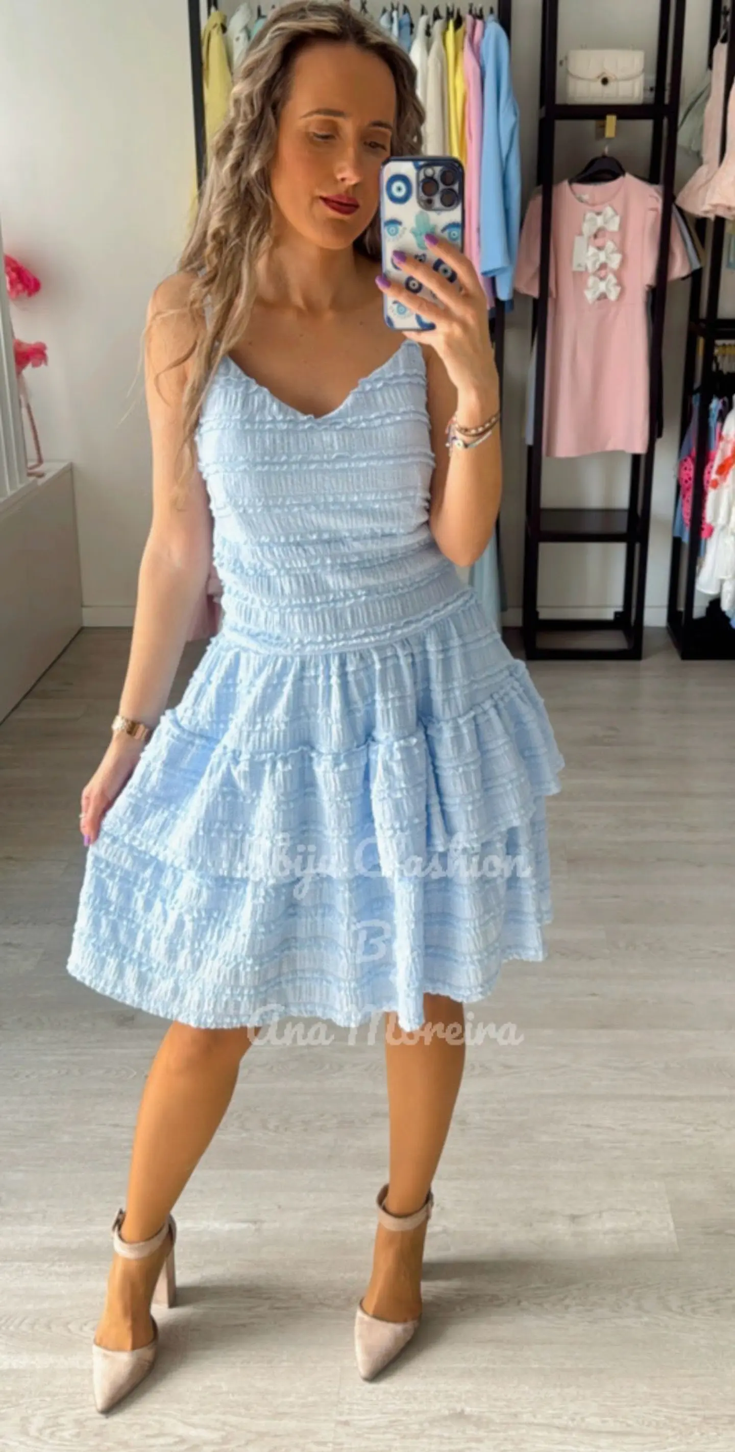 Vestido com Folhos  5