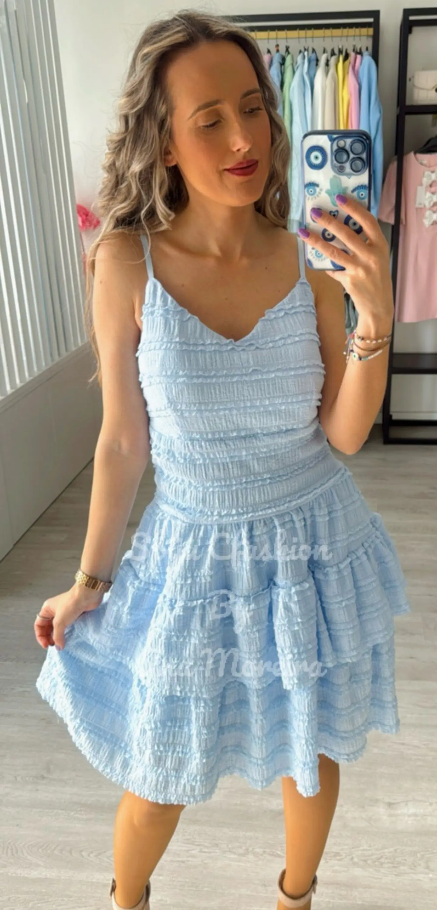 Vestido com Folhos  6