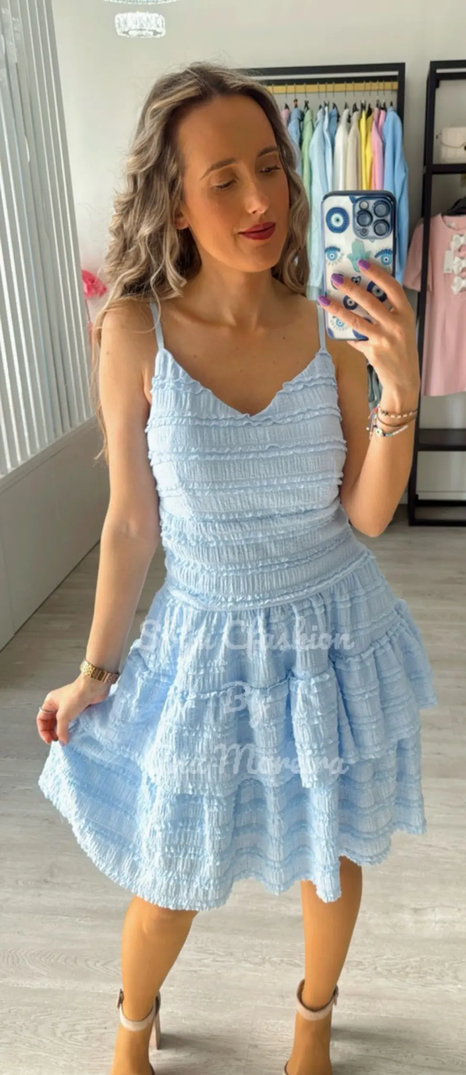 Vestido com Folhos  6