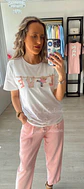 T-shirt “Love” em Tons de Rosa  - Vorschaubild 2