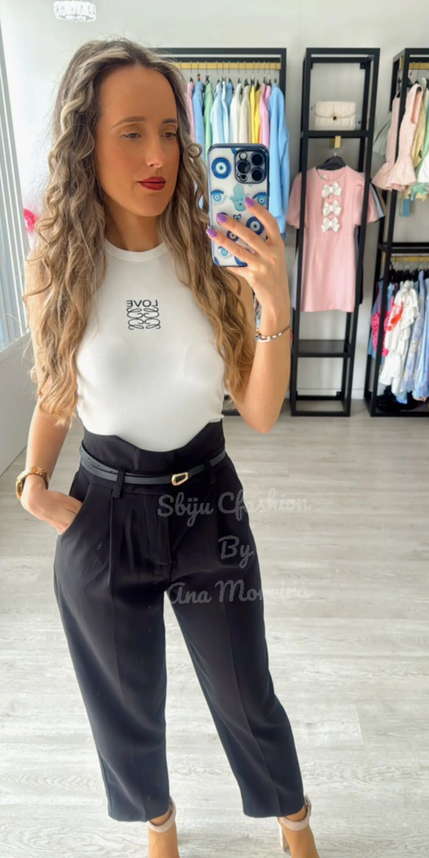 Calça de Cinta Subida com Cinto Incluído 4