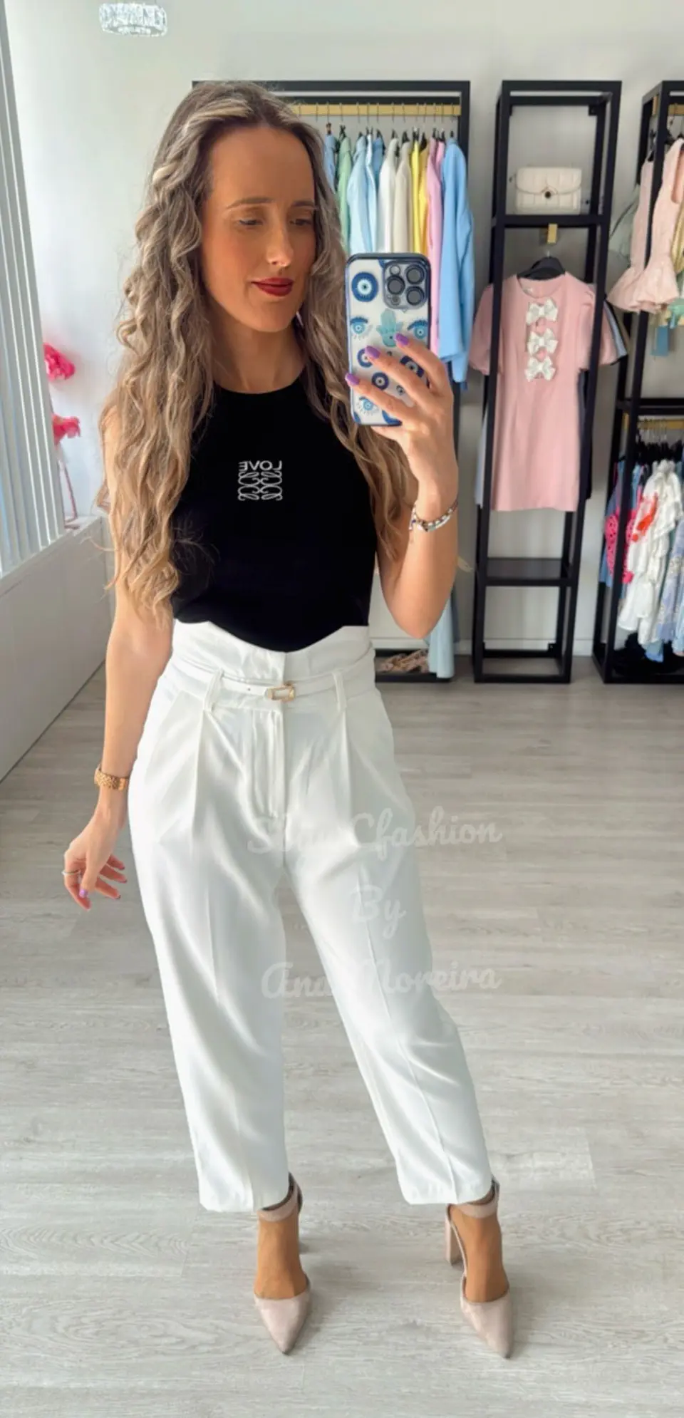 Calça de Cinta Subida com Cinto Incluído 8