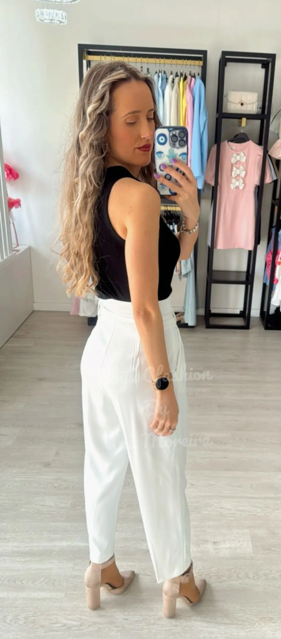 Calça de Cinta Subida com Cinto Incluído 6