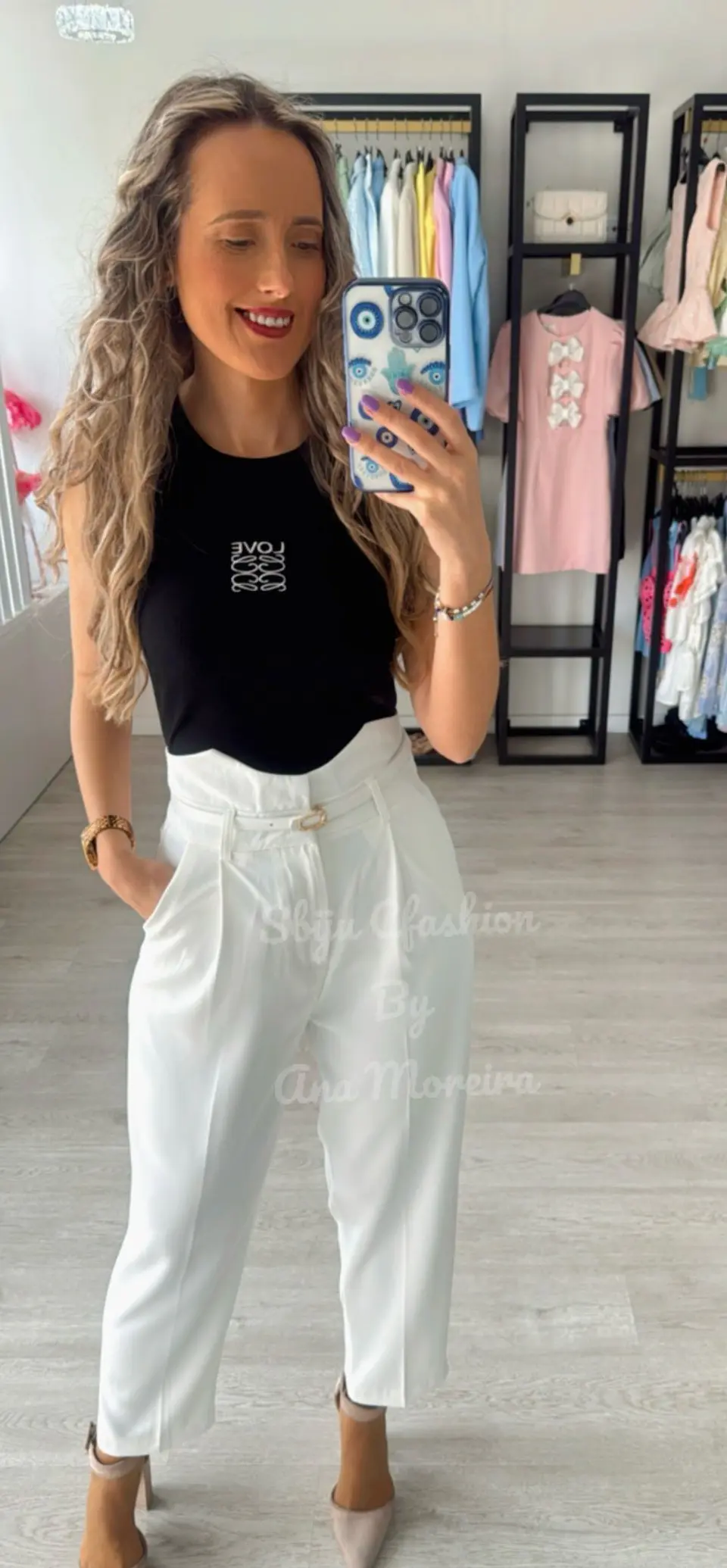 Calça de Cinta Subida com Cinto Incluído 10