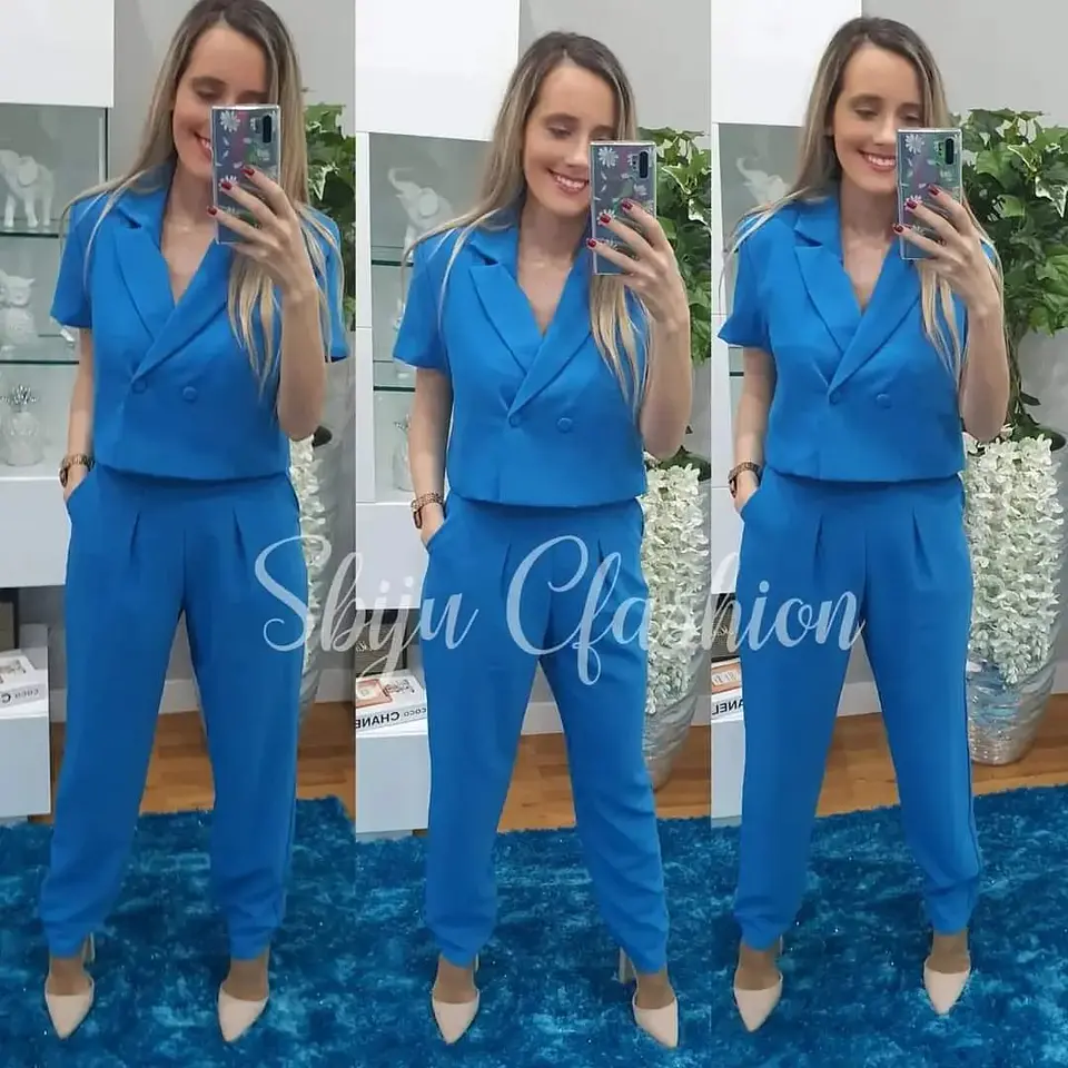 Fato de Casaco de Manga Curta 3