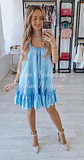 Vestido acetinado de alças com folho - Thumbnail 3