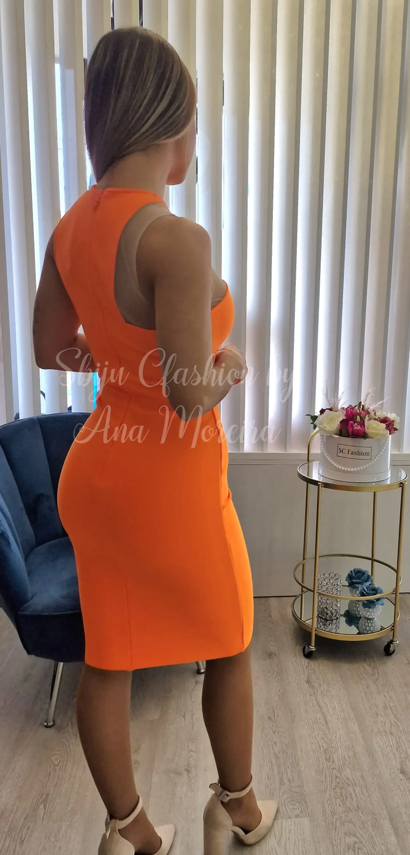 Vestido F&P em tecido de bandagem  2