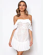 Vestido em renda com ombros descaídos – Lily McBee  - vignette 1