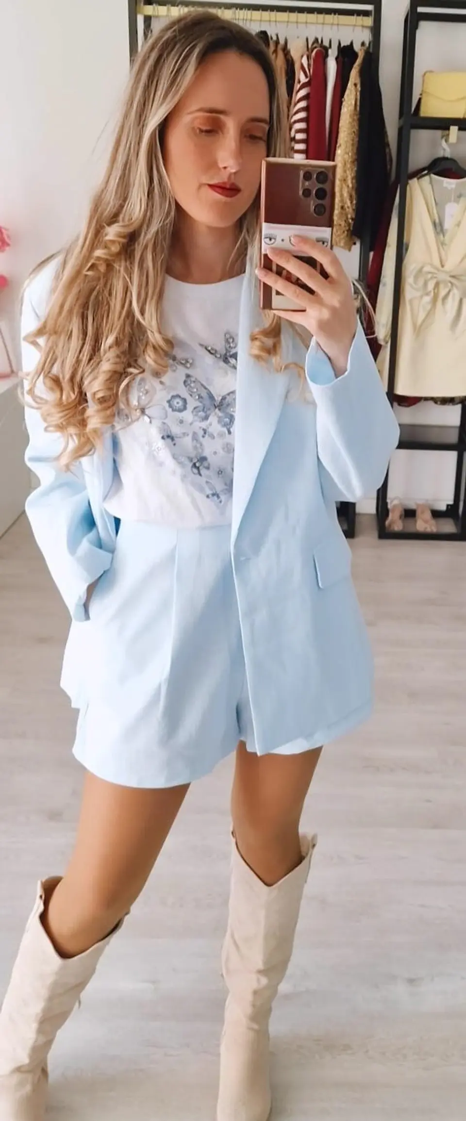 Conjunto em linho – Blazer e calção Mochy 4