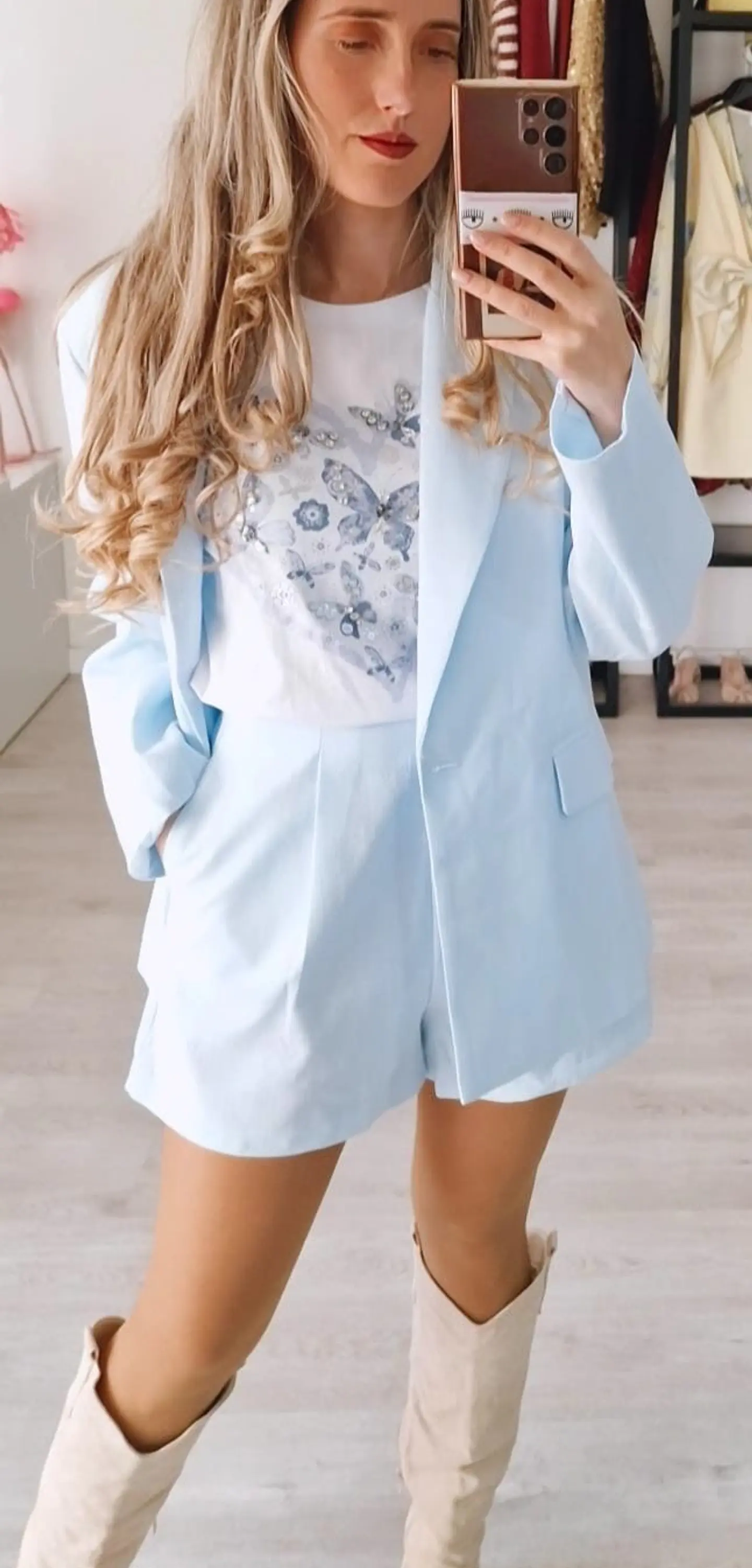 Conjunto em linho – Blazer e calção Mochy 3