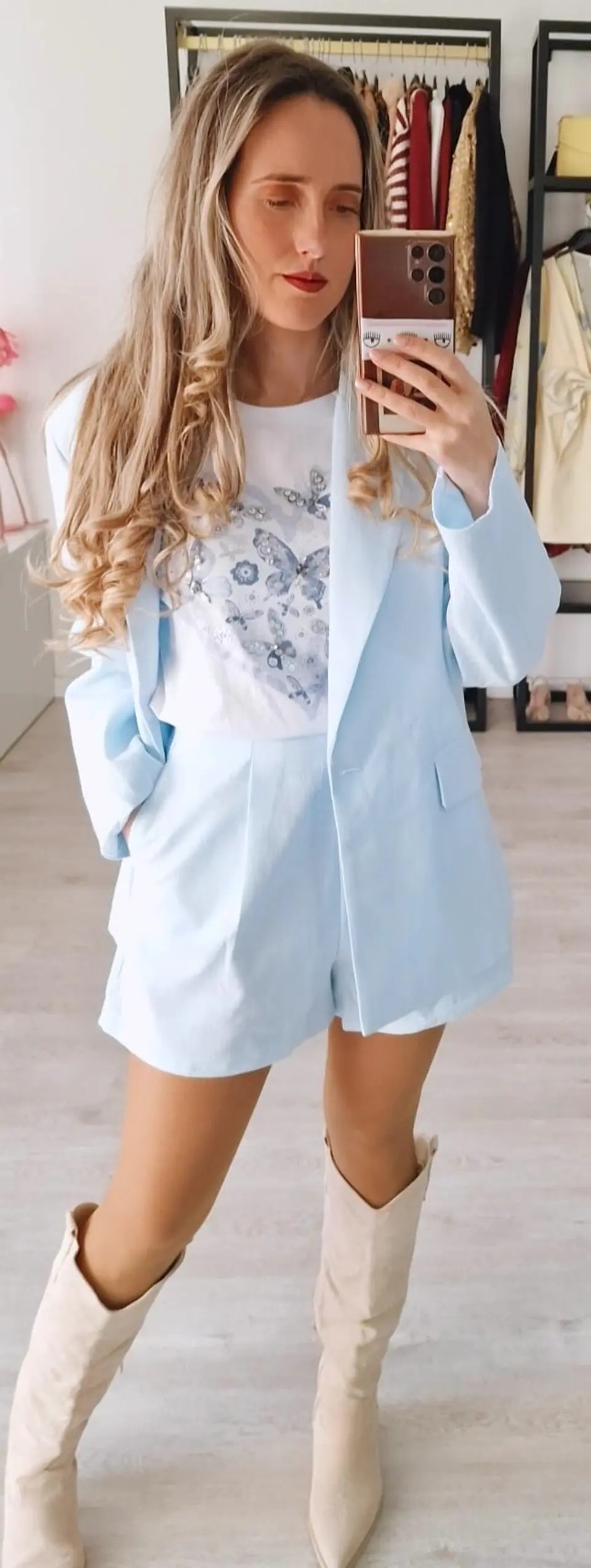 Conjunto em linho – Blazer e calção Mochy 3