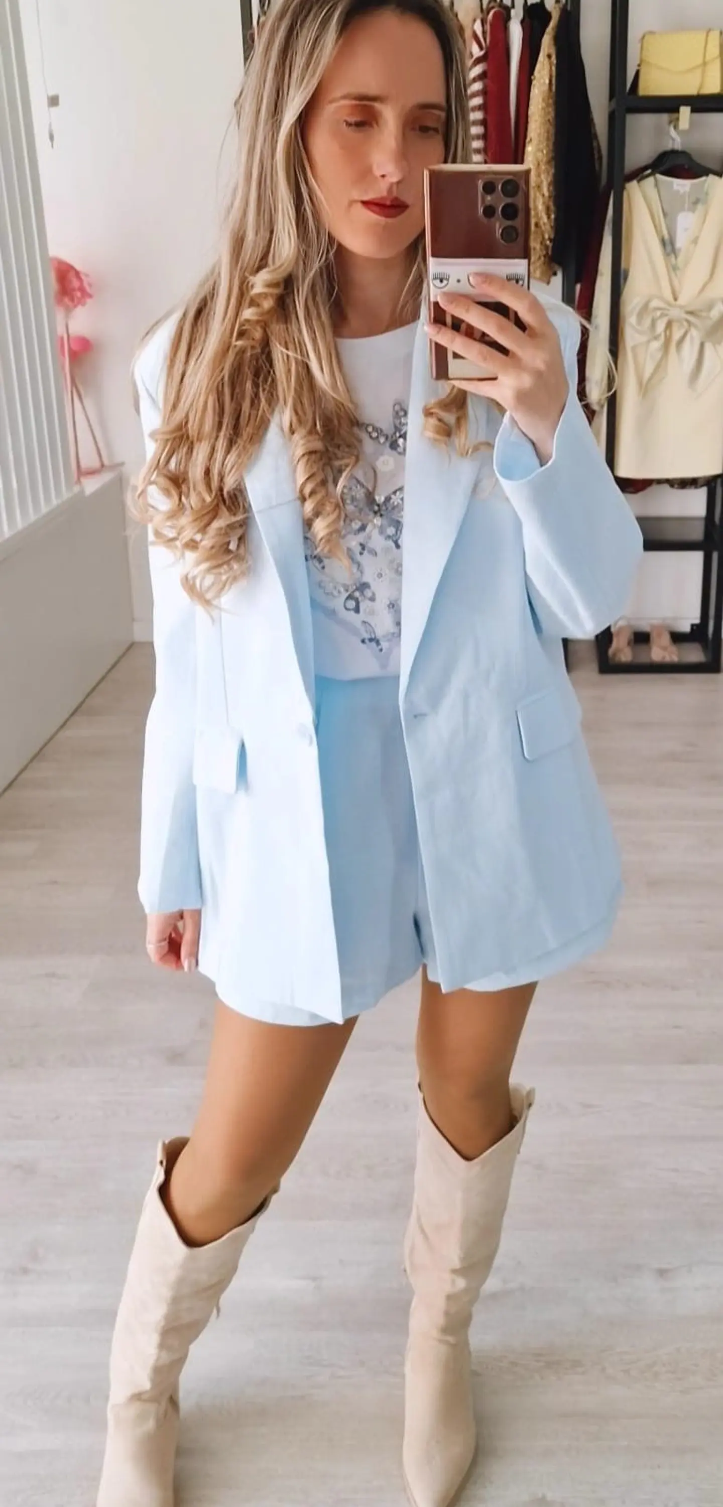 Conjunto em linho – Blazer e calção Mochy 1