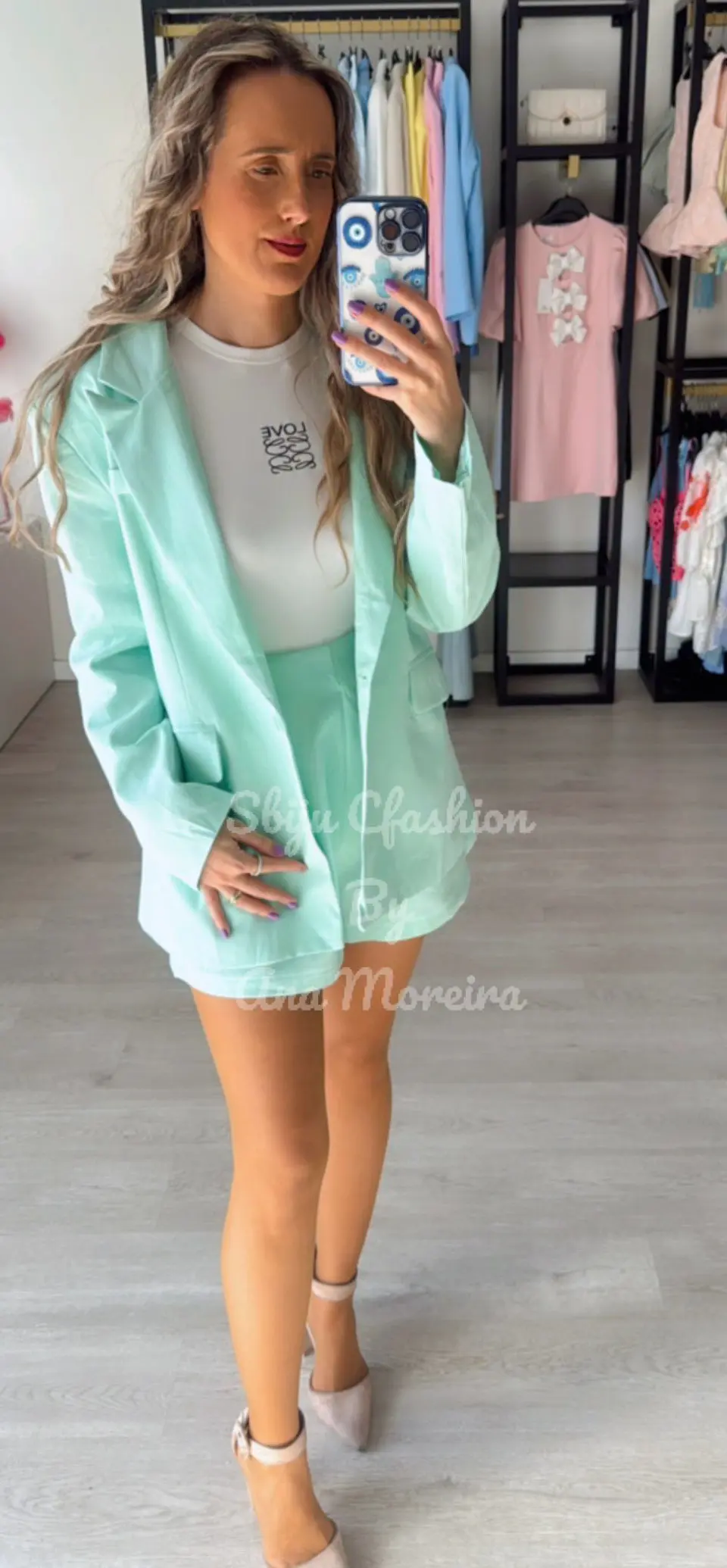 Conjunto em linho – Blazer e calção Mochy 8