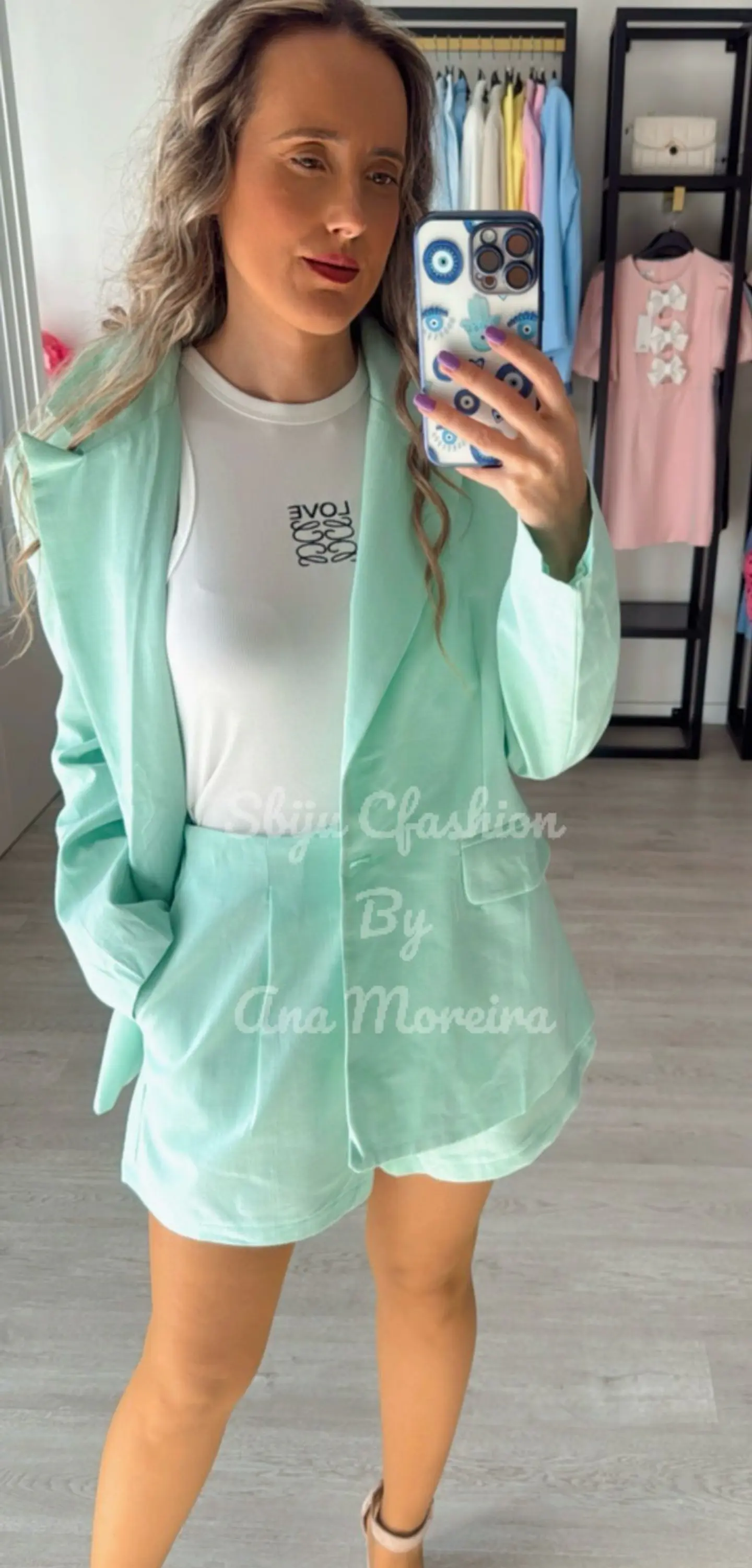 Conjunto em linho – Blazer e calção Mochy 10