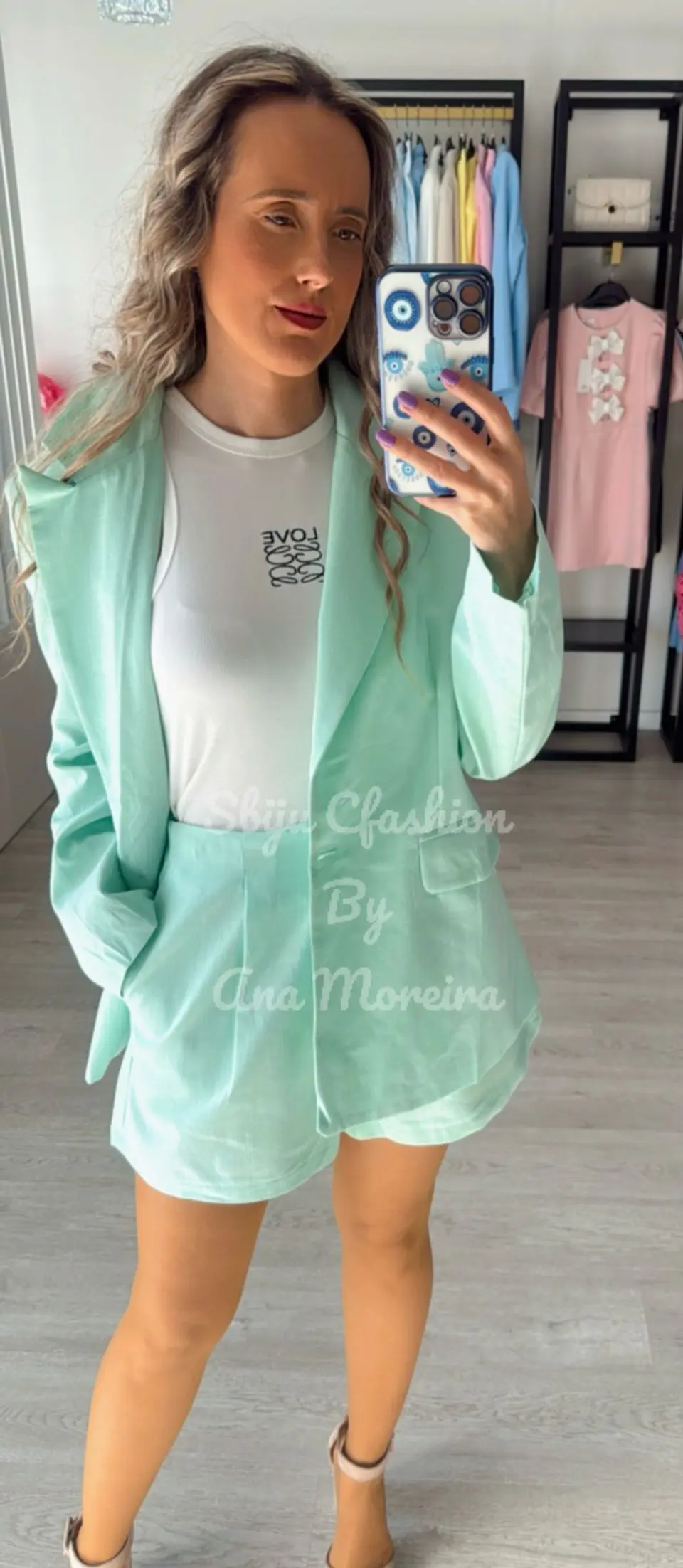 Conjunto em linho – Blazer e calção Mochy 10