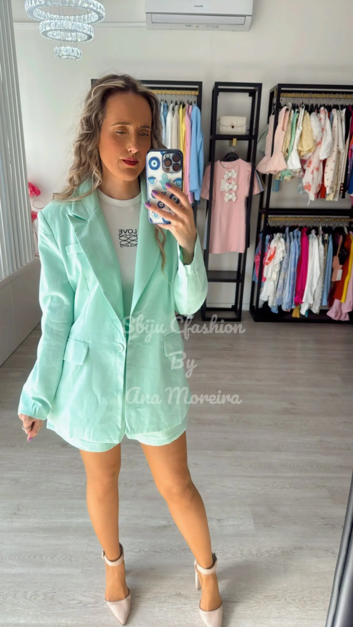 Conjunto em linho – Blazer e calção Mochy 14