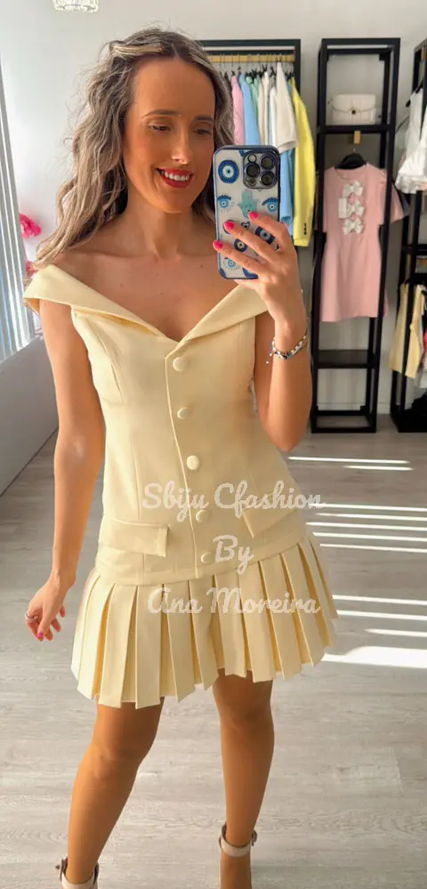Vestido Mochy com pregas