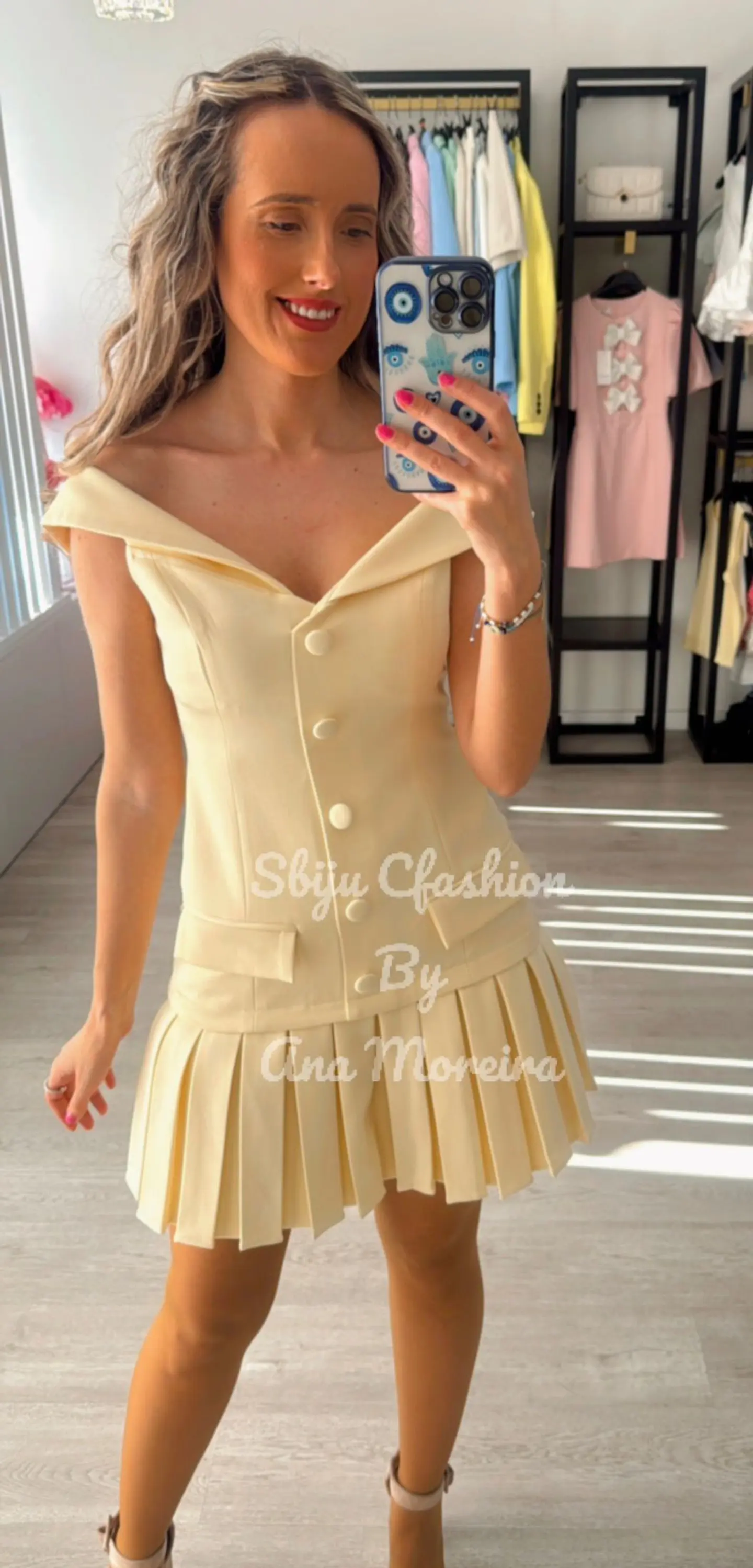 Vestido Mochy com pregas 1