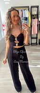 Conjunto de top e calça com detalhe de abertura no peito - Vorschaubild 5