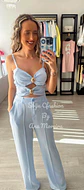 Conjunto de top e calça com detalhe de abertura no peito - Vorschaubild 11