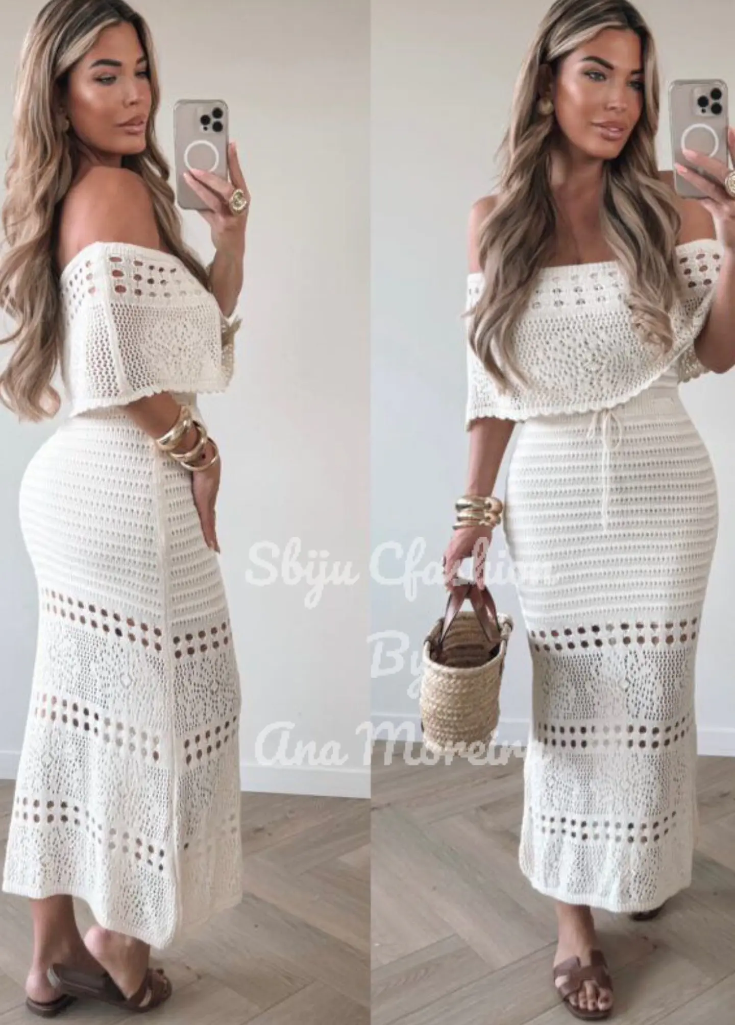 Vestido Comprido em Croché Forrado 7