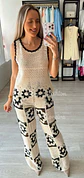 Conjunto em Croché com Detalhe de Flores - vignette 1